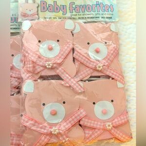 Pink Bear Favor Bags